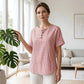 👕 LIMITED-TIME 50% OFF! 🌊 Women's Casual Striped Henley Shirt – Relaxed Fit, Classic Henley Neck, Effortless Style ✨