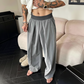 👖 LIMITED-TIME 50% OFF! ✨ Men's Pleated Wide-Leg Trousers – Elastic Waist, Dr