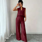 👔 LIMITED-TIME 50% OFF! ✨ Women's Sleeveless Top & Pants Set – Elegant, Wide-Leg ✨