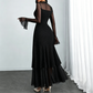 🌹 LIMITED-TIME 50% OFF! ✨ Women's Bell Sleeve Maxi Dress – Sheer, High-Slit, Elegant ✨