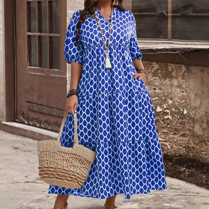 👗 LIMITED-TIME 50% OFF! ✨ Bohemian Printed Maxi Dress – Casual, Flowy, Chic ✨