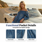 👖 LIMITED-TIME 50% OFF! ✨ Off-Shoulder Denim Jumpsuit – Wide-Leg, Chic, Casual ✨