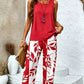 👕 LIMITED-TIME 50% OFF! ✨ Sleeveless Top & Printed Capri Pants Set – Casual, Chic ✨