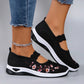 👟 LIMITED-TIME 50% OFF! ✨ Knitted Cloth Shoes – Soft Sole, Hook-Loop, Floral Embroidery ✨