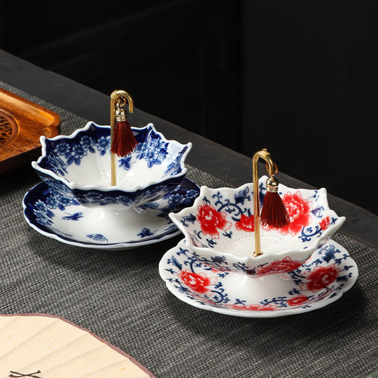 ☂️ LIMITED-TIME 50% OFF! ✨ Umbrella-Shaped Ceramic Tea Strainer Set – Elegant, Fine Mesh ✨