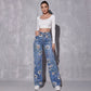 👖 LIMITED-TIME 50% OFF! ✨ Women's Floral Print Jeans – Straight-Leg, Denim, Elegant ✨