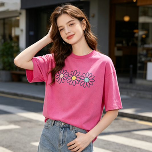 🌼 LIMITED-TIME 50% OFF! ✨ Vintage Daisy T-Shirt – Soft, Oversized, Graphic ✨