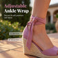 👡 LIMITED-TIME 50% OFF! ✨ Women's Espadrille Wedge Sandals – Lace-Up, Comfortable, Chic ✨