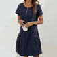 👗 LIMITED-TIME 50% OFF! 🌸 Women's Half-Zip Button Pocket Dress – Modern Detail, Flattering Fit, All-Day Comfort ✨
