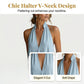 👗 LIMITED-TIME 50% OFF! ✨ Halter V-Neck Maxi Dress – Breezy, Deep Pockets, Resort Style 🌴