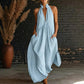 👗 LIMITED-TIME 50% OFF! ✨ Halter V-Neck Maxi Dress – Breezy, Deep Pockets, Resort Style 🌴