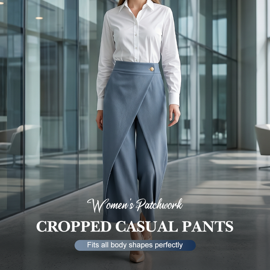 👖 LIMITED-TIME 50% OFF! ✨ Patchwork Cropped Pants – Casual, Unique ✨