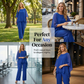 👔 LIMITED-TIME 50% OFF! ✨ Women's High-Low Top & Pants Set – Loose, Wide-Leg ✨