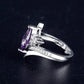 💜 LIMITED-TIME 50% OFF! ✨ Asymmetrical Marquise Zircon Ring – Purple, Elegant, Gift ✨