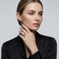 💜 LIMITED-TIME 50% OFF! ✨ Asymmetrical Marquise Zircon Ring – Purple, Elegant, Gift ✨