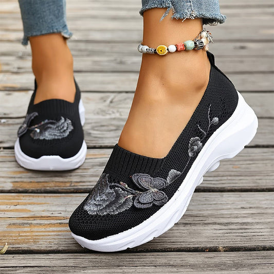 👟 LIMITED-TIME 50% OFF! ✨ Women's Flyknit Slip-Ons – Breathable, Cushioned, 4 Colors 🦋