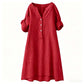 👗 LIMITED-TIME 50% OFF! ✨ Women's V-Neck Tunic Dress – Button Down, 12 Colors, Plus Size 🌸