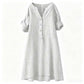 👗 LIMITED-TIME 50% OFF! ✨ Women's V-Neck Tunic Dress – Button Down, 12 Colors, Plus Size 🌸