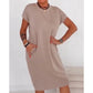 👗 LIMITED-TIME 50% OFF! ✨ Women's T-Shirt Dress – Soft, Pockets, Effortless Midi 🌸