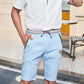 🩳 LIMITED-TIME 50% OFF! ✨ Men's Color-Block Shorts – Drawstring, Cotton Blend, Casual ✨