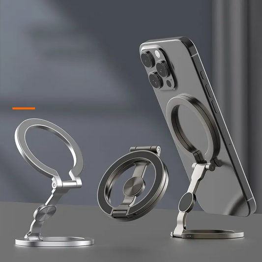 📱 LIMITED-TIME 50% OFF! ✨ Foldable Magnetic Phone Mount – Multi-Angle, Stable, Portable 🧲
