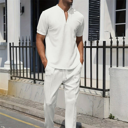 👕 LIMITED-TIME 50% OFF! ✨ Men's Quarter-Zip Tracksuit Set – Summer, Lightweight, Stylish ✨
