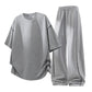 👕 LIMITED-TIME 50% OFF! ✨ Men's Crew Neck T-Shirt & Pants Set – Casual, Cooling, Comfortable ✨