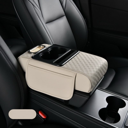 🚗 LIMITED-TIME 50% OFF! ✨ Car Armrest Storage Box – Organizer, Cup Holder, Quilted ✨