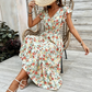 👗 LIMITED-TIME 50% OFF! ✨ Floral Smocked Waist Dress – V-Neck, Flowy, Comfortable ✨