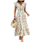 👗 LIMITED-TIME 50% OFF! ✨ Floral Smocked Waist Dress – V-Neck, Flowy, Comfortable ✨