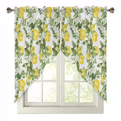 🌸 LIMITED-TIME 50% OFF! ✨ Botanical Print Window Curtains – Light-Filtering, Rod Pocket, Vibrant 🌿