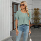 🌺 LIMITED-TIME 50% OFF! ✨ Women's Petal Sleeve & Pleated Neck Blouse – Flowy, Elegant, Versatile Top 🌿