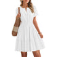 👗 LIMITED-TIME 50% OFF! ✨ Women's Short Sleeve Tiered Mini Dress – Flowy, Flirty, Perfect for Summer 🌞