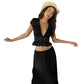 🎉 2026 Sale — Over 23,000 Sold! 💞 Elegant Lace V-Neck Top & Maxi Skirt Set