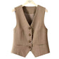 👔 LIMITED-TIME 50% OFF! ✨ Women's V-Neck Button Vest – Figure-Sculpting, Lightweight, Versatile 🍂