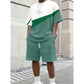 👕 LIMITED-TIME 50% OFF! ✨ Men's Color Block T-Shirt & Shorts Set – Sporty, Breathable, Modern 🏃