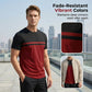 👕 LIMITED-TIME 50% OFF! ✨ Men's Color-Block Crew Neck T-Shirt – Modern, Casual, Comfortable 🧢
