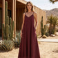 👗 LIMITED-TIME 50% OFF! ✨ Women's V-Neck Maxi Dress – Spaghetti Strap, Flowy, Pockets 🍃