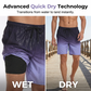 🩳 LIMITED-TIME 50% OFF! ✨ Men's 2-in-1 Quick-Dry Shorts – Beach, Swim, Gradient 🏄