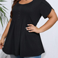 👕 LIMITED-TIME 50% OFF! ✨ Women's Pleated Puff Sleeve T-Shirt – Loose Fit, Elegant Pintuck Front 👒