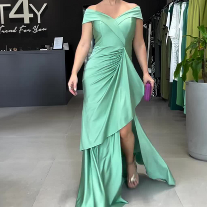 👗 LIMITED-TIME 50% OFF! ✨ Women's V Neck Backless Split Long Dress – Elegant, Sexy, 5 Colors 🥂