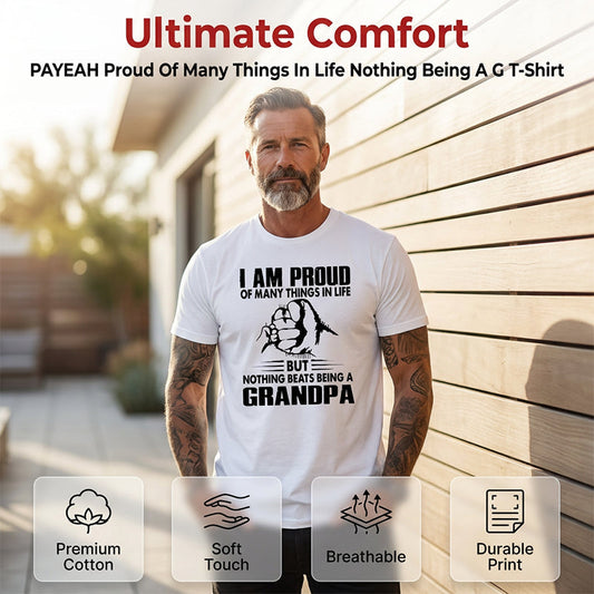 👕 LIMITED-TIME 50% OFF! ✨ Proud Grandpa Graphic T-Shirt – Heartfelt Message, Premium Blend 🧓
