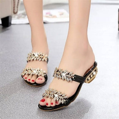 👠 LIMITED-TIME 50% OFF! ✨ Women's Sparkling Rhinestone Evening Sandals with Cushioned Footbed – Glamorous, Comfortable, Elegant 💎