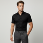 👔 LIMITED-TIME 50% OFF! ✨ Men's Textured Black Shirt – Diamond Pattern, Athletic Fit, 8 Sizes 🍁