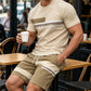👕 LIMITED-TIME 50% OFF! ✨ Men's 2-Piece Set – Color Block, 6 Colors, S-5XL, Drawstring 🩳