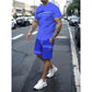 👕 LIMITED-TIME 50% OFF! ✨ Men's 2-Piece Set – Color Block, 6 Colors, S-5XL, Drawstring 🩳