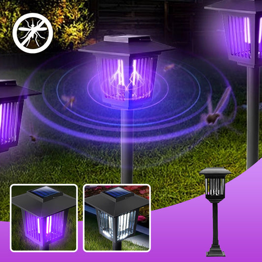 🦟 LIMITED-TIME 50% OFF! ✨ Solar Bug Zapper Outdoor – Dual-Light, Auto, Stake/Floor Models ☀️