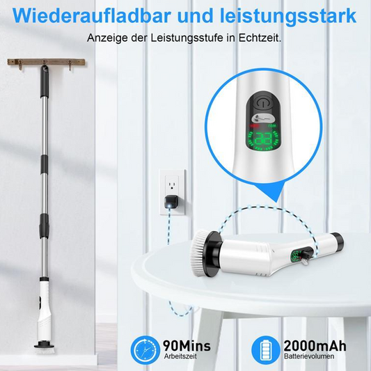 ✨ LIMITED-TIME 50% OFF! ✨ Cordless Electric Spin Scrubber – Power Cleaning, Multi-Attachment, Waterproof 🧹
