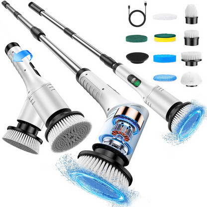 ✨ LIMITED-TIME 50% OFF! ✨ Cordless Electric Spin Scrubber – Power Cleaning, Multi-Attachment, Waterproof 🧹