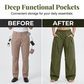 👖 LIMITED-TIME 50% OFF! ✨ Voluminous Lantern Trousers – Pleated, Drawstring Waist, Pockets 🍁